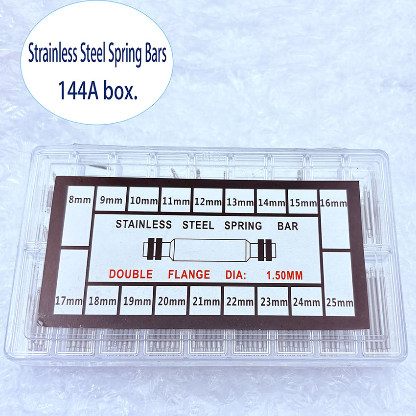Spring Bar Tool Set - 144pcs/set Dia 1.5mm Strainless Steel Spring