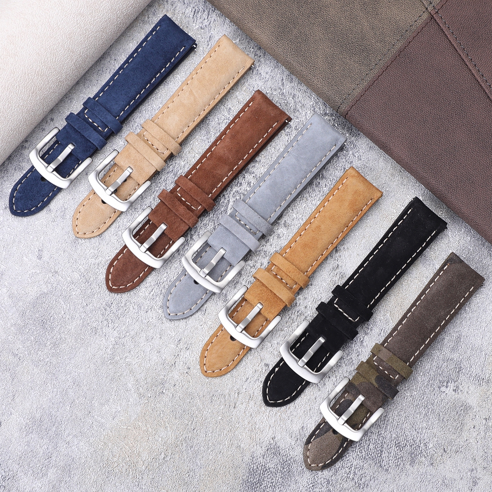 Suede Strap Watch - Durable Suede Watch Strap Quick Release