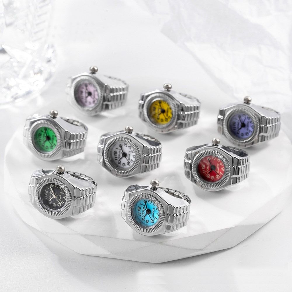 Punk Mini Finger Watch Rings C - Canvas Strap Watch บทวิจารณ์และราคา