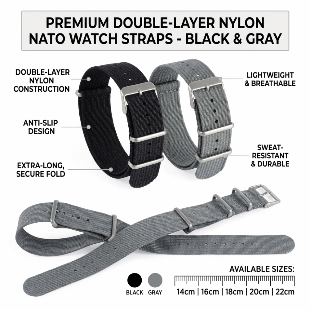 14/16/18/20/22mm NATO Watch Ba - Nato Strap Nylon บทวิจารณ์และราคา