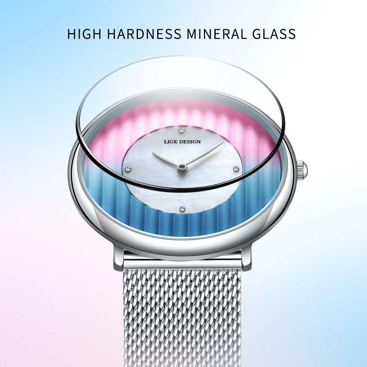 LIGE Women Watch Top Luxury Br - Stainless Bracelet Diver บทวิจารณ์และราคา