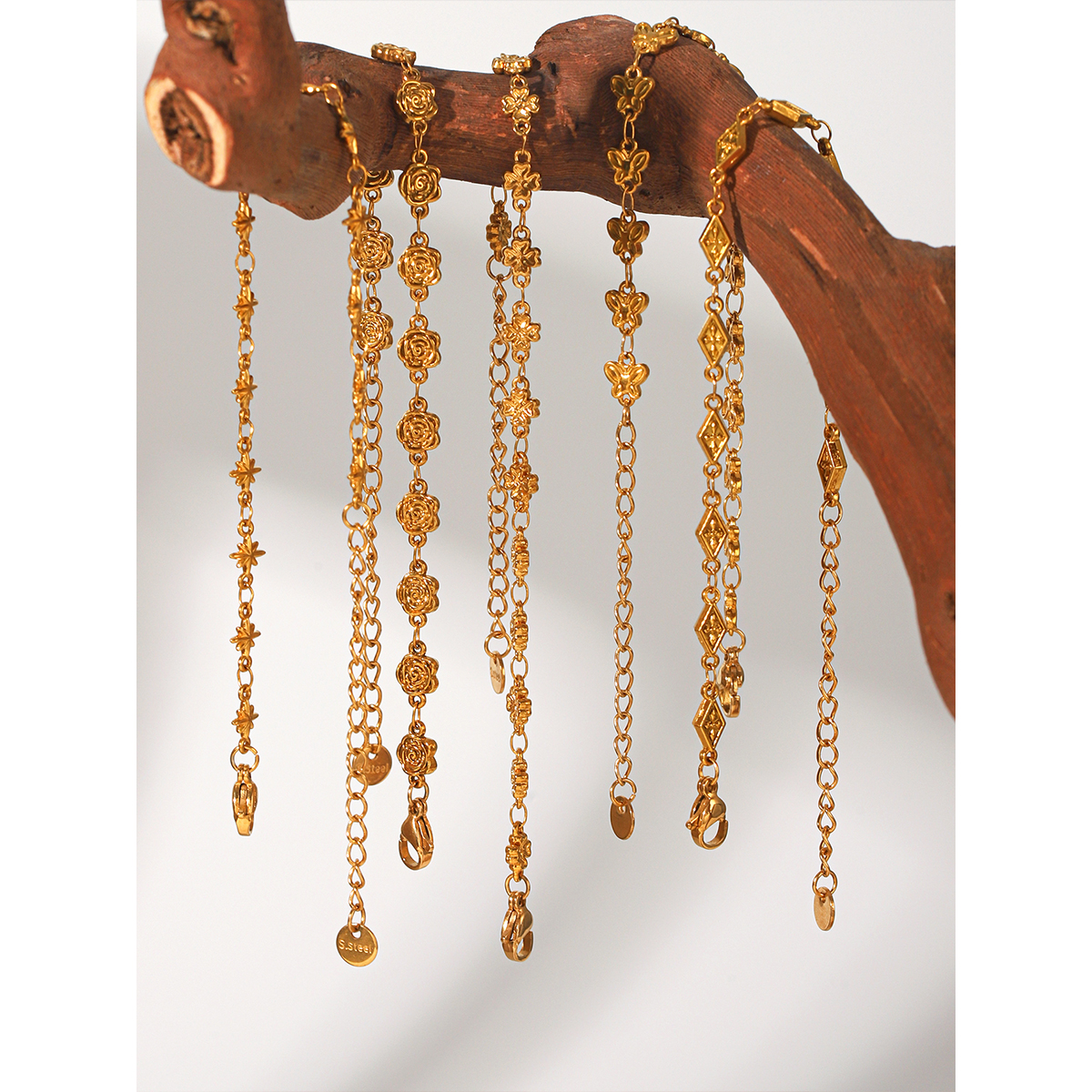 Butterfly Flower Charm Bracele - Butterfly Clasp Deployant บทวิจารณ์และราคา