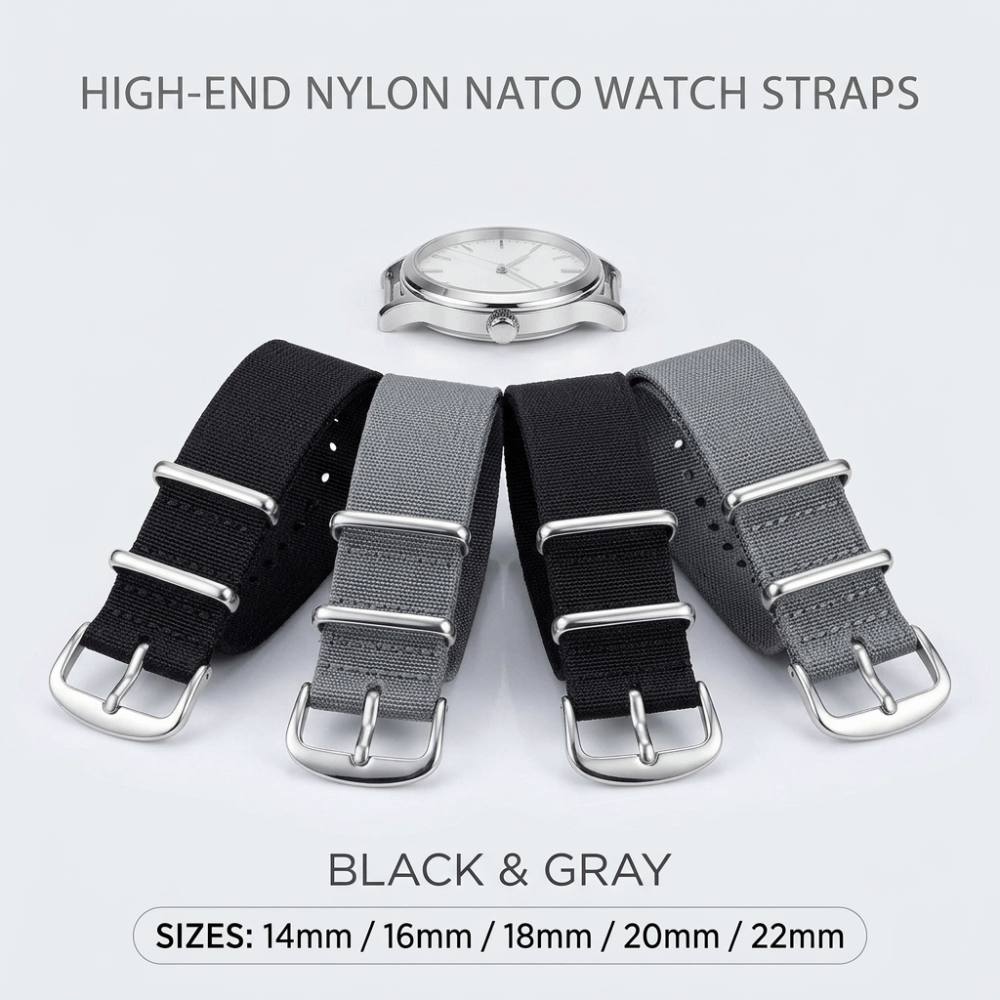 14/16/18/20/22mm NATO Watch Ba - Nato Strap Nylon บทวิจารณ์และราคา