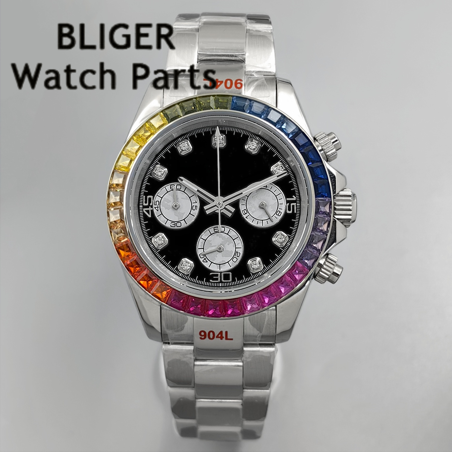 BLIGER Black Panda Dial Multic - Rubber Strap Diver บทวิจารณ์และราคา