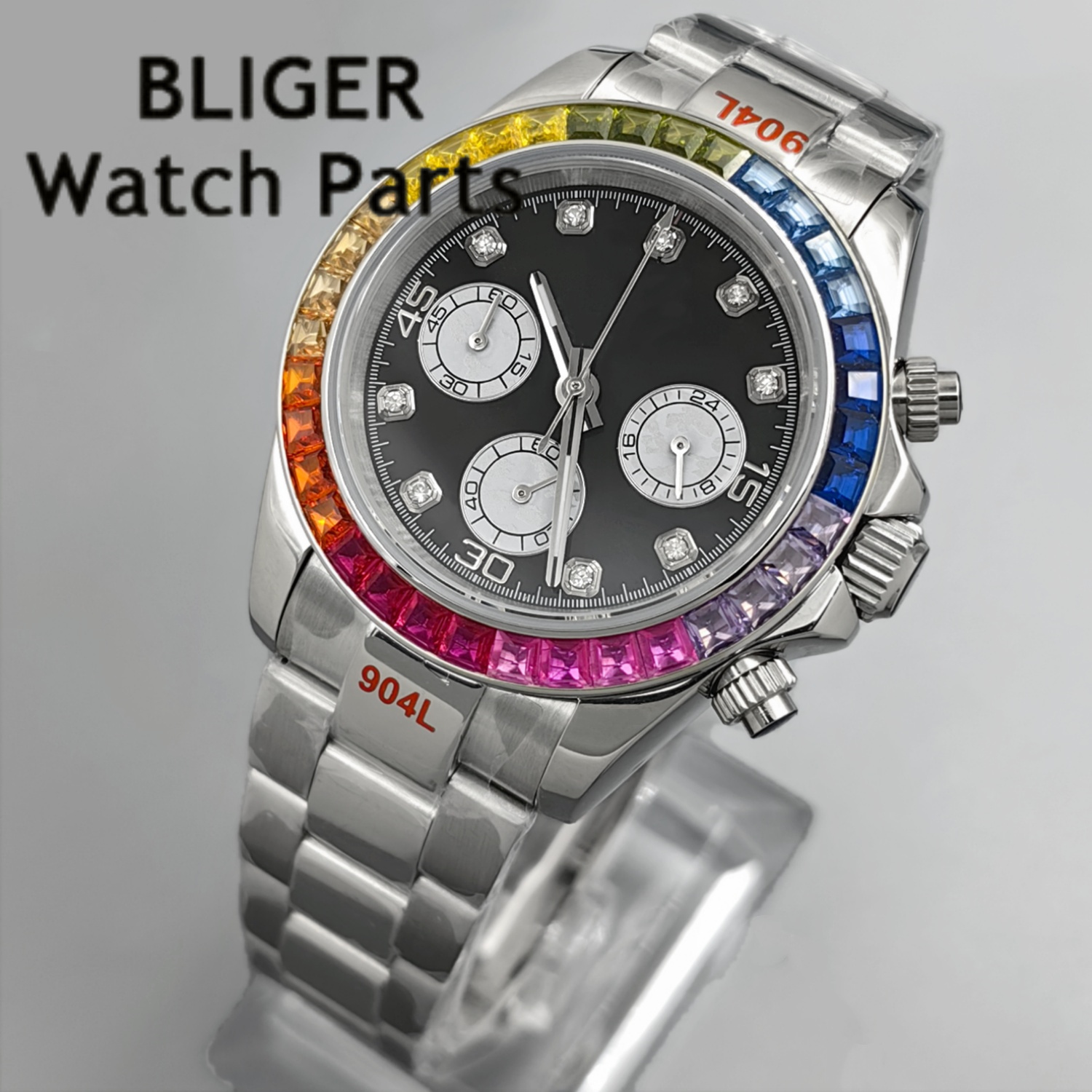 BLIGER Black Panda Dial Multic - Rubber Strap Diver บทวิจารณ์และราคา