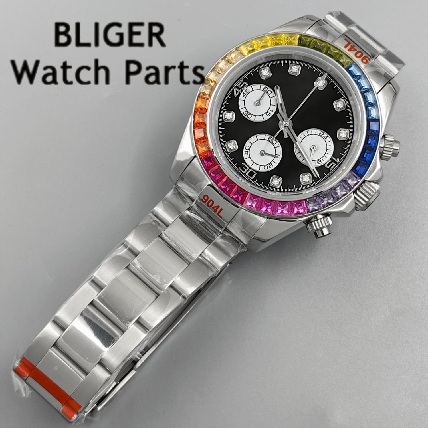 BLIGER Black Panda Dial Multic - Rubber Strap Diver บทวิจารณ์และราคา