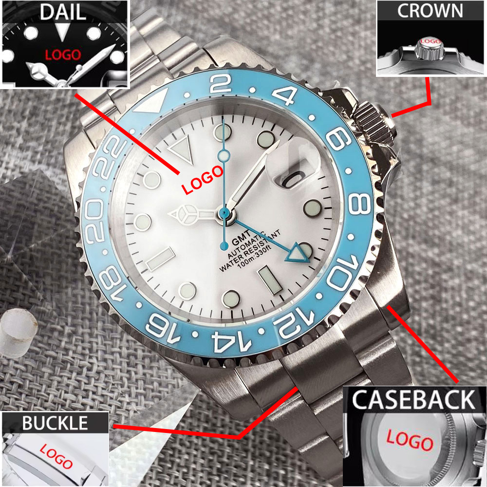 Customized 40mm Ice Blue Dial  - Stainless Bracelet Diver บทวิจารณ์และราคา