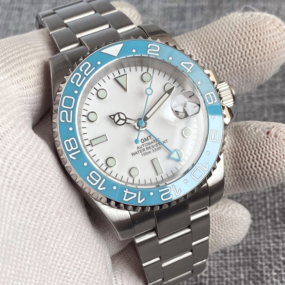 Customized 40mm Ice Blue Dial  - Stainless Bracelet Diver บทวิจารณ์และราคา