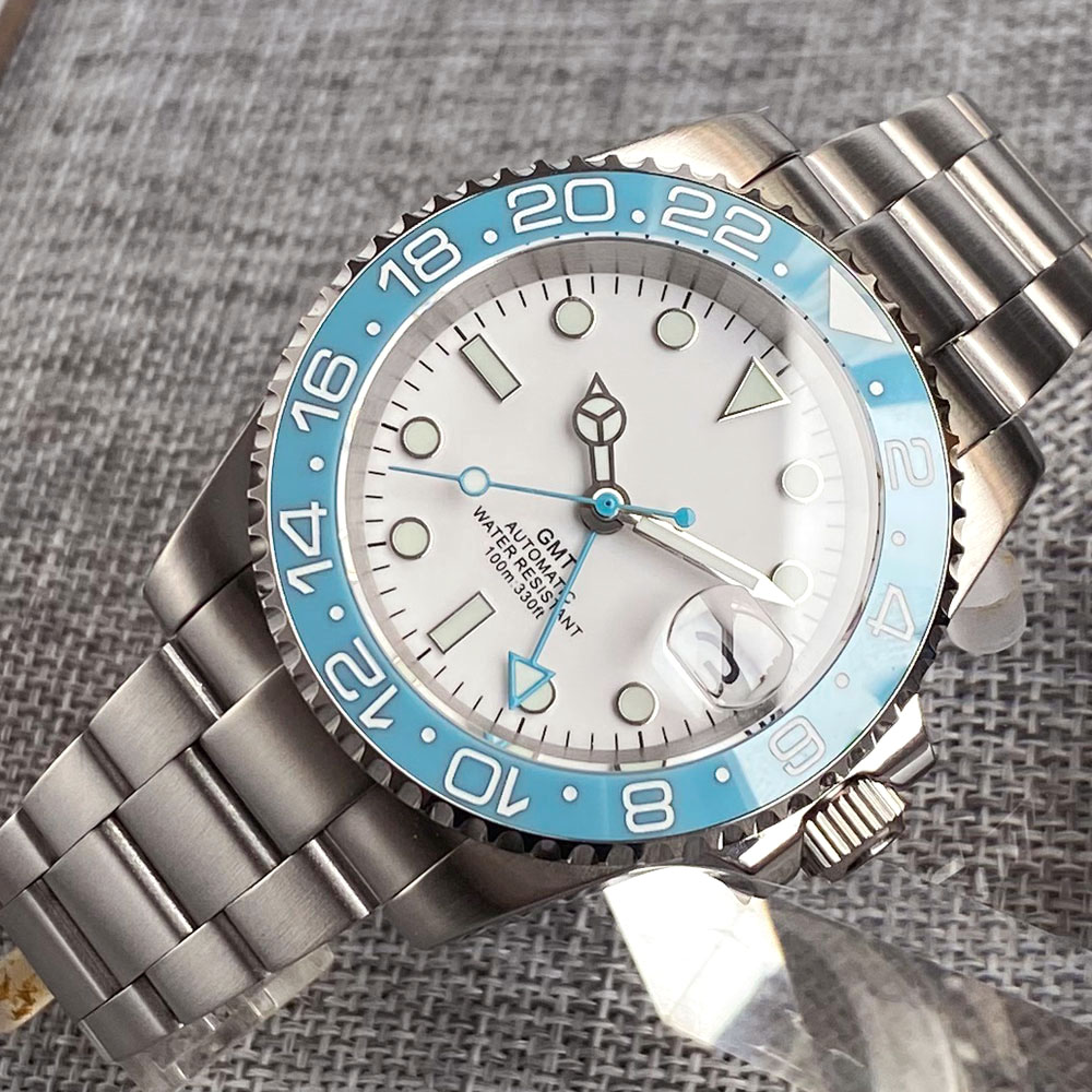 Customized 40mm Ice Blue Dial  - Stainless Bracelet Diver บทวิจารณ์และราคา