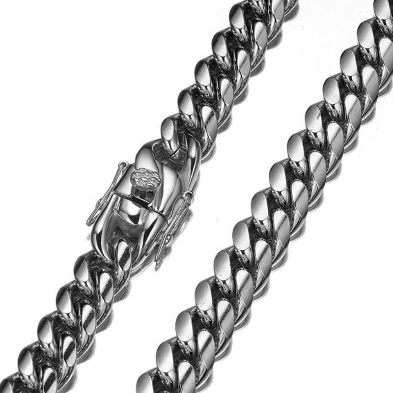 316L Stainless Steel Miami Cur - Butterfly Clasp Deployant บทวิจารณ์และราคา
