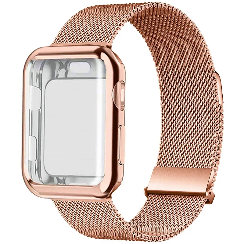 Milanese Loop+Case For Apple W - Milanese Loop Magnetic บทวิจารณ์และราคา