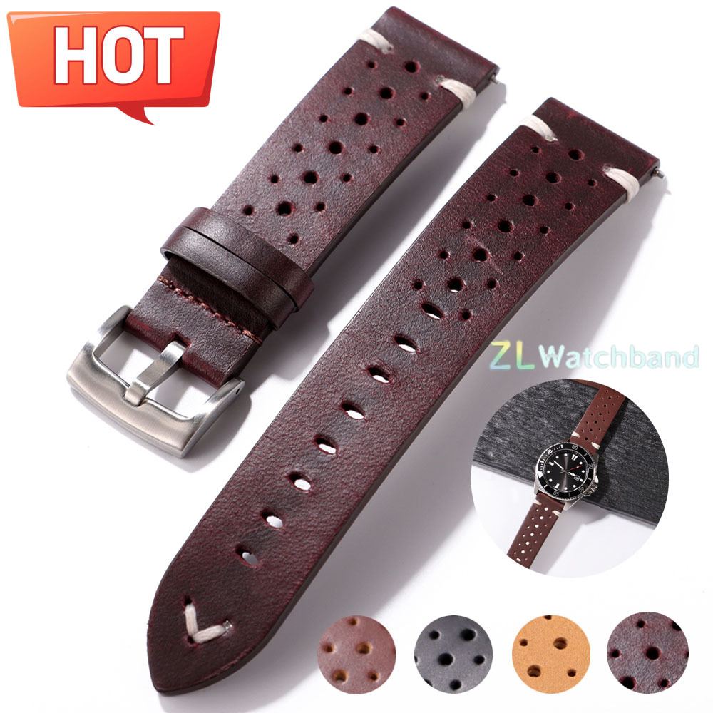 Premium Genuine Leather Strap  - Leather Strap Quick Release บทวิจารณ์และราคา