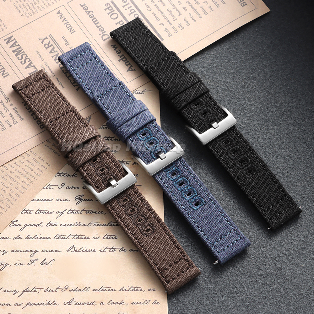 Nylon Canvas Watch Strap 18mm  - Canvas Strap Watch บทวิจารณ์และราคา