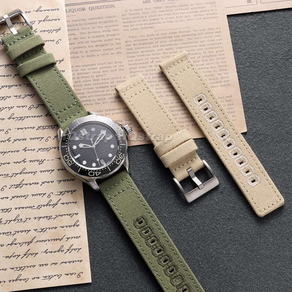 Nylon Canvas Watch Strap 18mm  - Canvas Strap Watch บทวิจารณ์และราคา