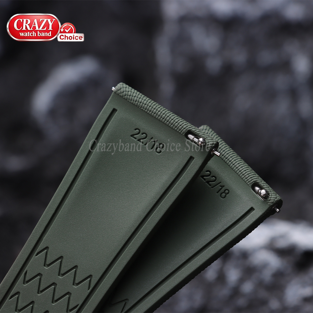 High Quality FKM Rubber Watch  - Butterfly Clasp Deployant บทวิจารณ์และราคา
