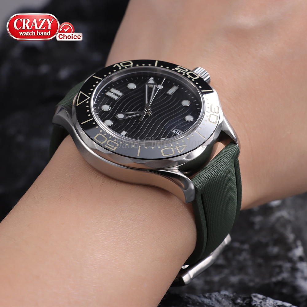 High Quality FKM Rubber Watch  - Butterfly Clasp Deployant บทวิจารณ์และราคา