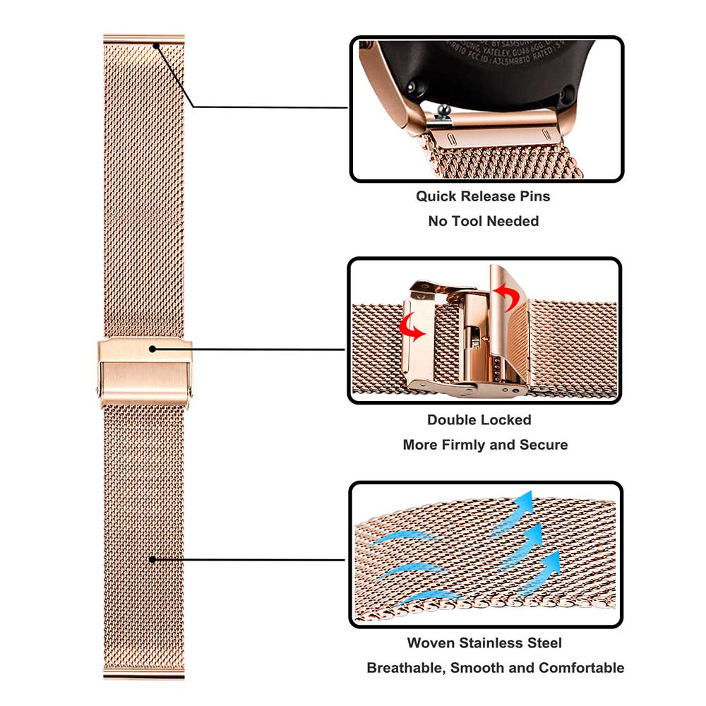 Metal Strap For Samsung Galaxy - Mesh Strap Metal บทวิจารณ์และราคา