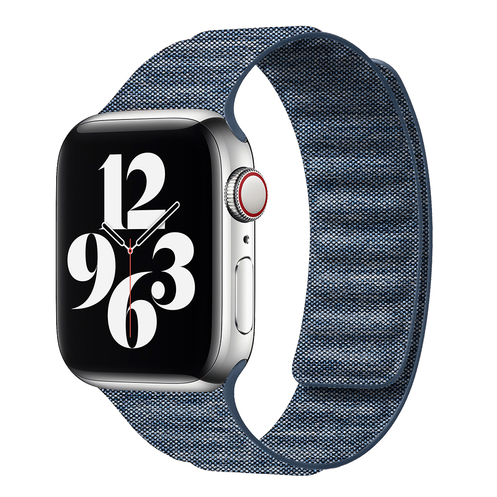 New Original Denim nylon strap - Milanese Loop Magnetic บทวิจารณ์และราคา