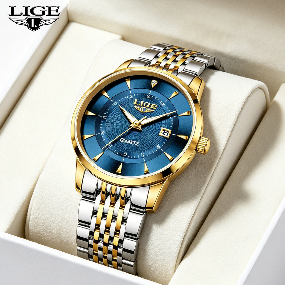 LIGE New 2026 Luxury Man Watch - Stainless Bracelet Diver บทวิจารณ์และราคา