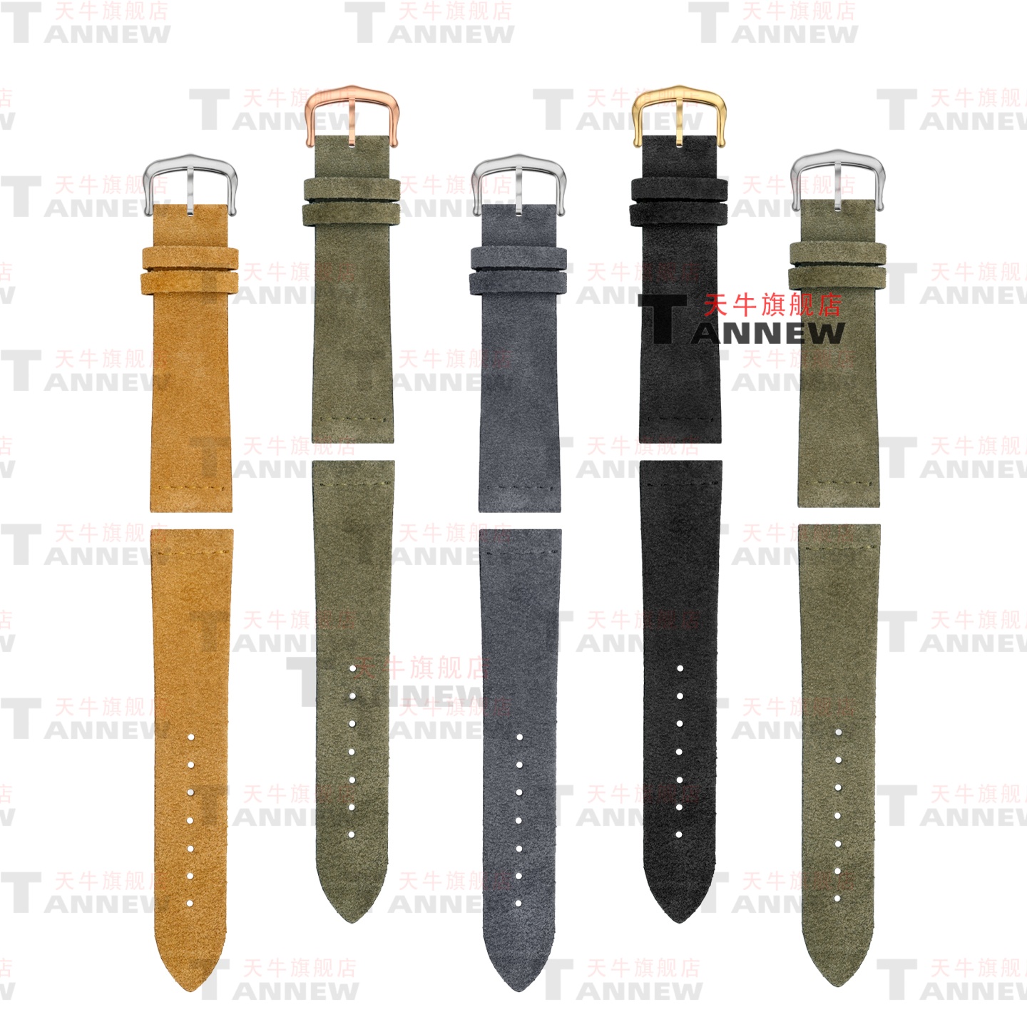 For Cartier Tank, Santos-Dumon - Suede Strap Watch บทวิจารณ์และราคา