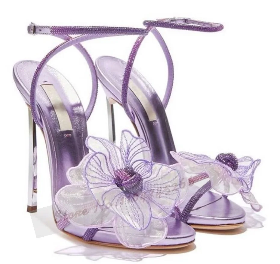 Silver Metal Blade Heel Fairy  - Mesh Strap Metal บทวิจารณ์และราคา