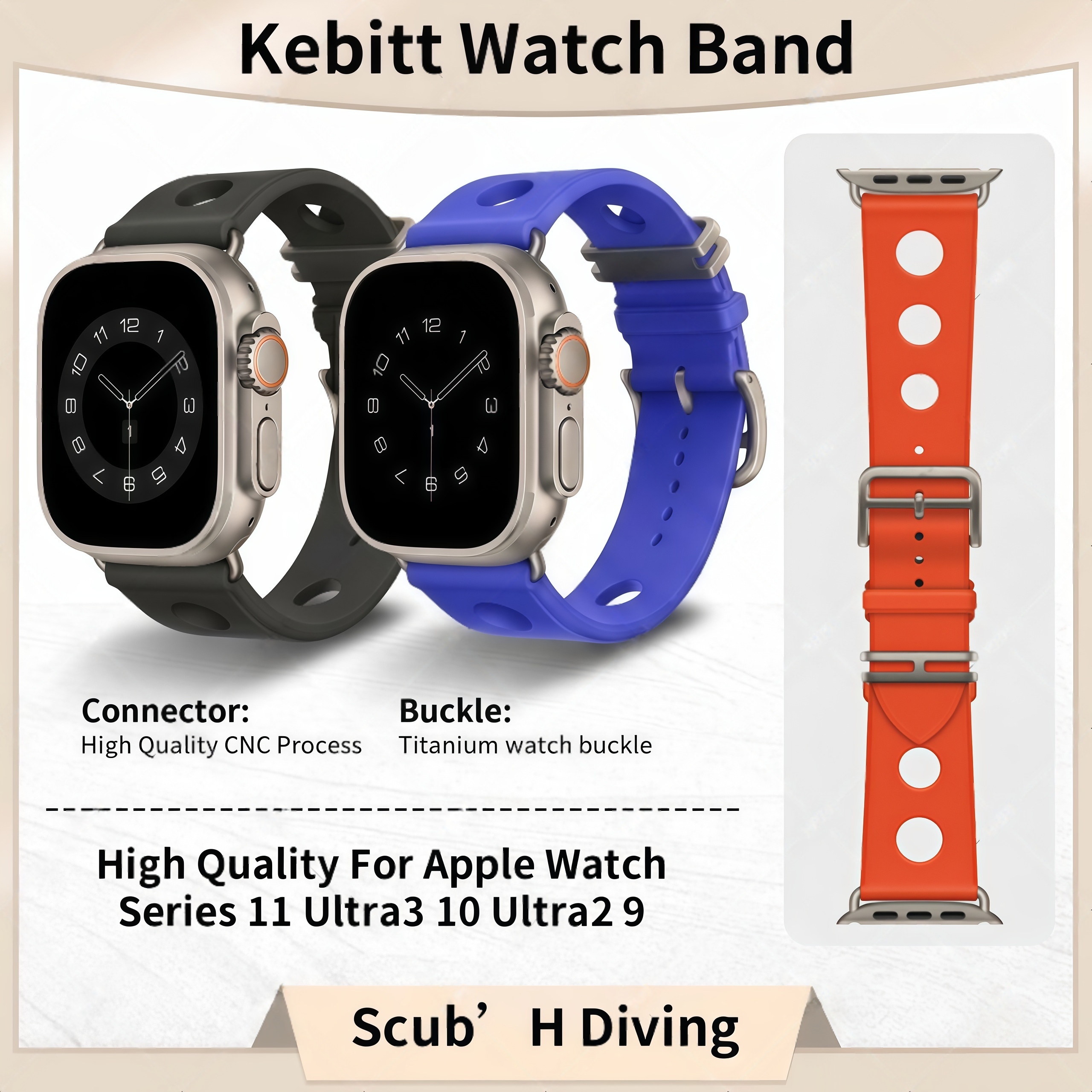 Kebitt Scub' H Diving  Watch B - Rubber Strap Diver บทวิจารณ์และราคา