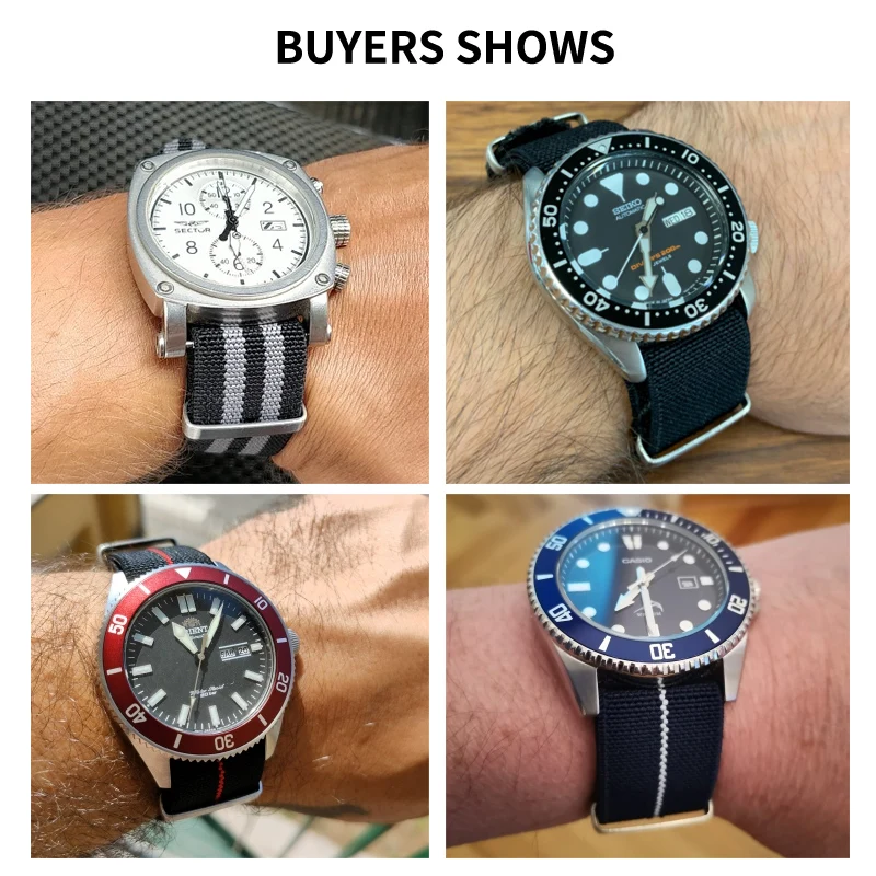 Nylon Soft Waterproof Watchban - Canvas Strap Watch บทวิจารณ์และราคา