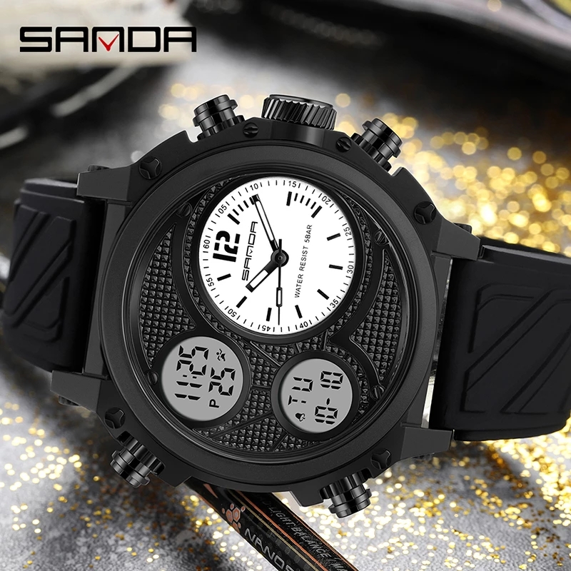 SANDA 3002 Brand Men's Dual Ti - Tropic Strap Vintage บทวิจารณ์และราคา