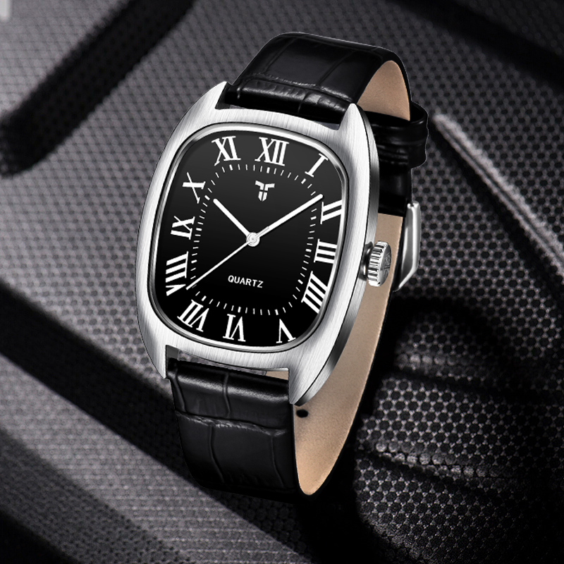 New luxury Men's Quartz Watche - Leather Watch Band Men บทวิจารณ์และราคา