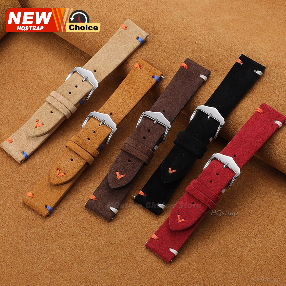 New Colorful Stitching Suede S - Suede Strap Watch บทวิจารณ์และราคา