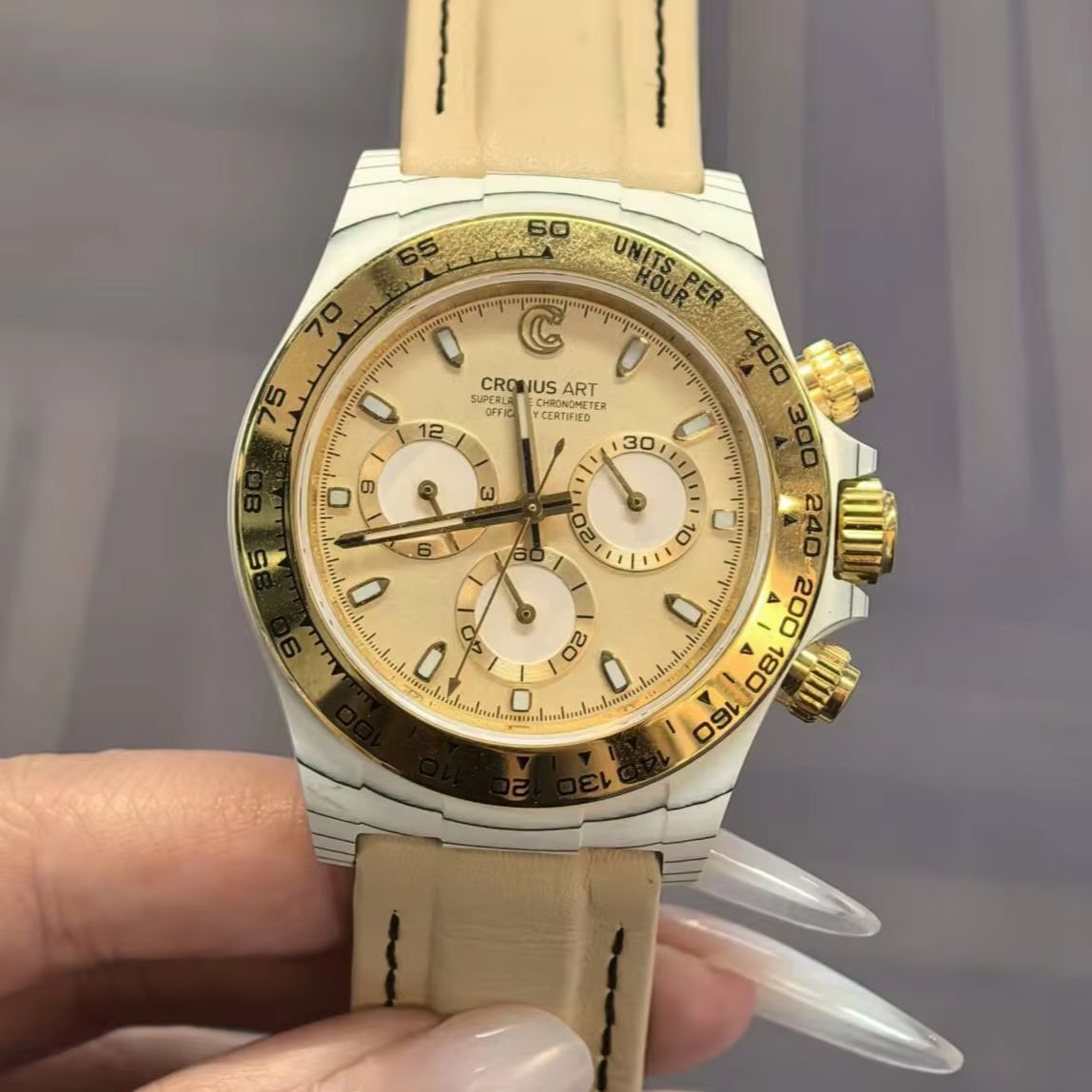 CRONUSART Men Chronograph Watc - Canvas Strap Watch บทวิจารณ์และราคา