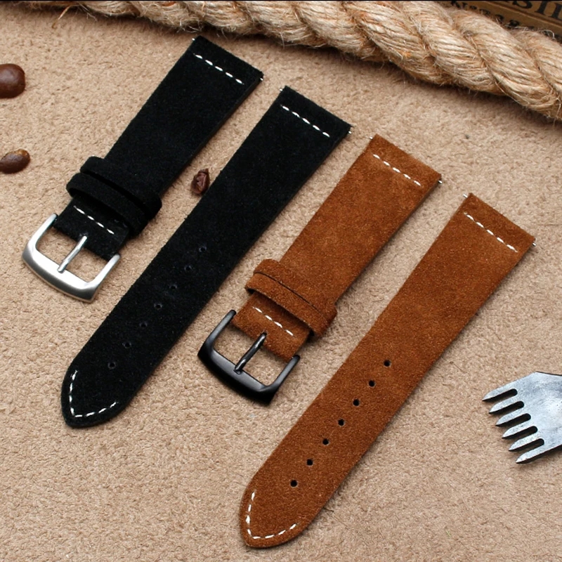 Vintage Suede Leather Watch St - Suede Strap Watch บทวิจารณ์และราคา