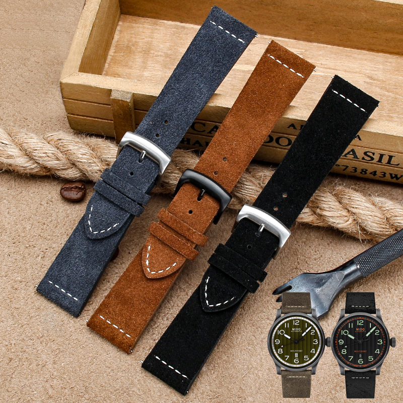 Vintage Suede Leather Watch St - Suede Strap Watch บทวิจารณ์และราคา