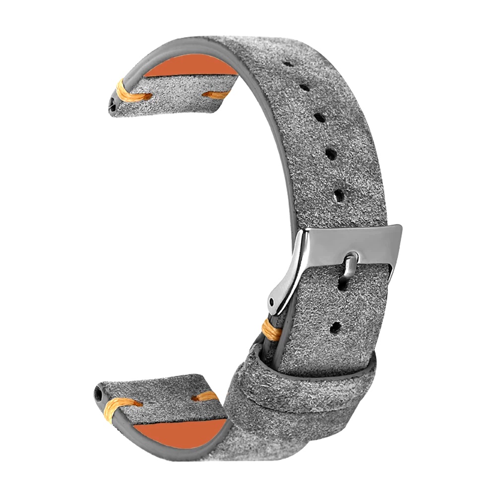 Suede Leather Watch Strap 18mm - Suede Strap Watch บทวิจารณ์และราคา
