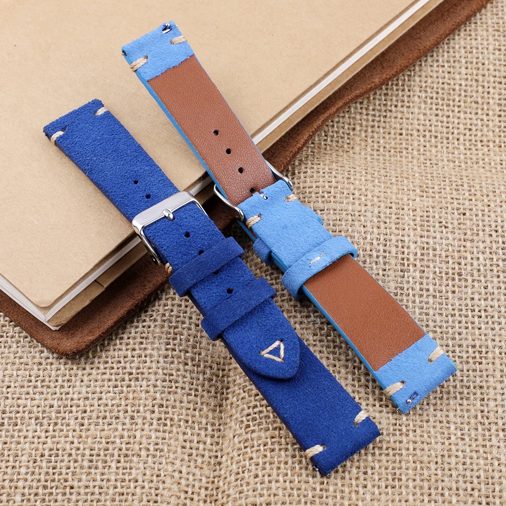 Suede Leather Watch Strap 18mm - Suede Strap Watch บทวิจารณ์และราคา