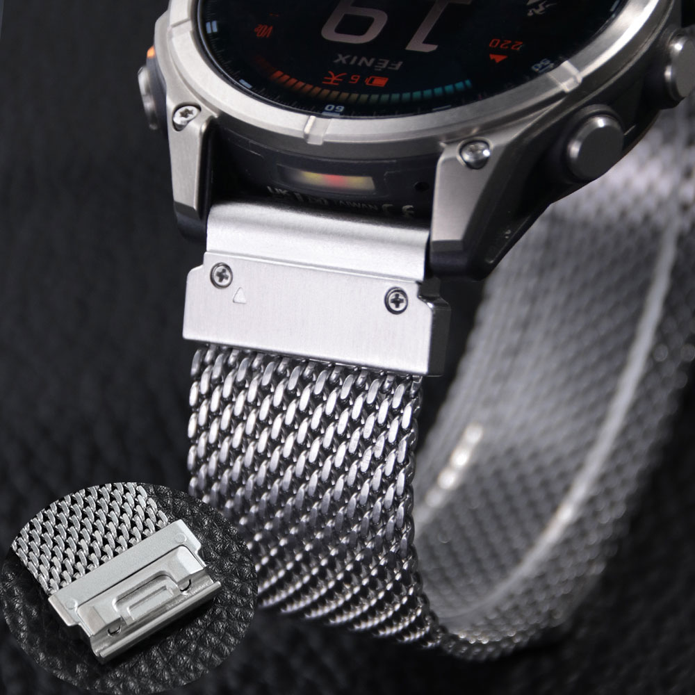 Quick Fit 22/26mm For Garmin F - Milanese Loop Magnetic บทวิจารณ์และราคา
