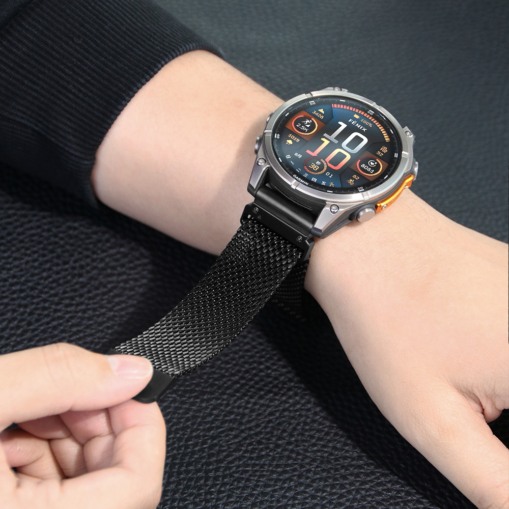 Quick Fit 22/26mm For Garmin F - Milanese Loop Magnetic บทวิจารณ์และราคา