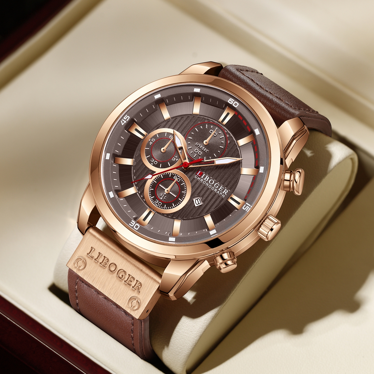 Business Men Quartz Watch High - Leather Watch Band Men บทวิจารณ์และราคา
