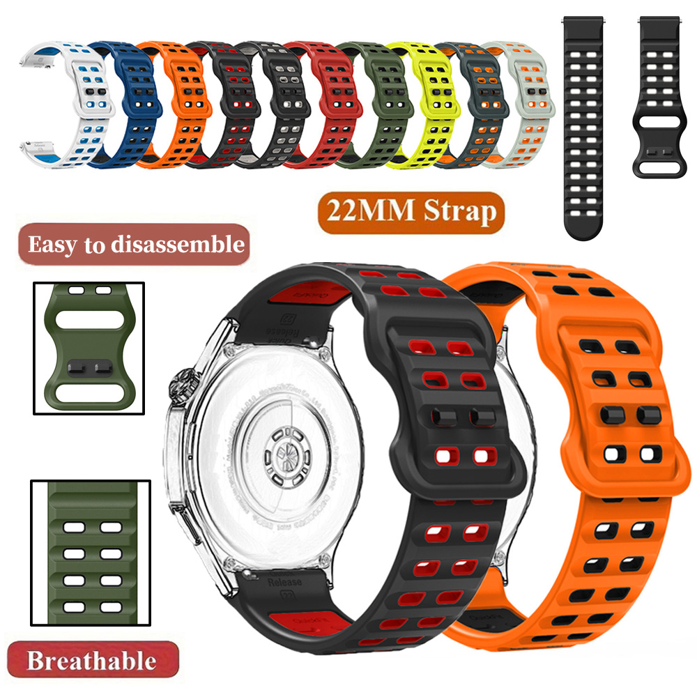 Silicone 22mm Strap For Garmin - Mesh Strap Metal บทวิจารณ์และราคา