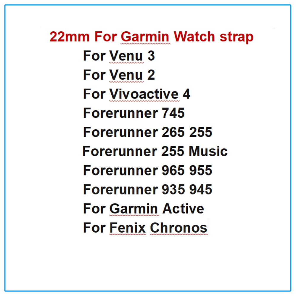 Silicone 22mm Strap For Garmin - Mesh Strap Metal บทวิจารณ์และราคา