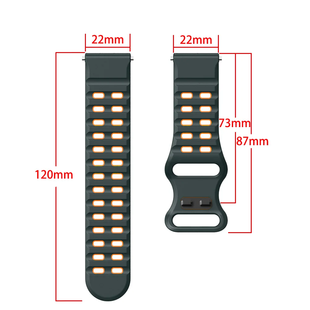 Silicone 22mm Strap For Garmin - Mesh Strap Metal บทวิจารณ์และราคา