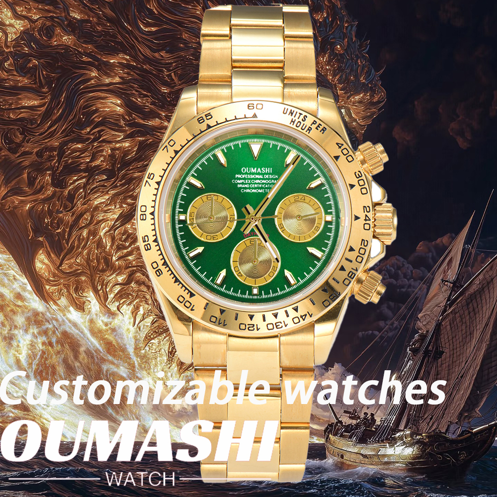 Customized 39mm VK63 Watch Men - Stainless Bracelet Diver บทวิจารณ์และราคา