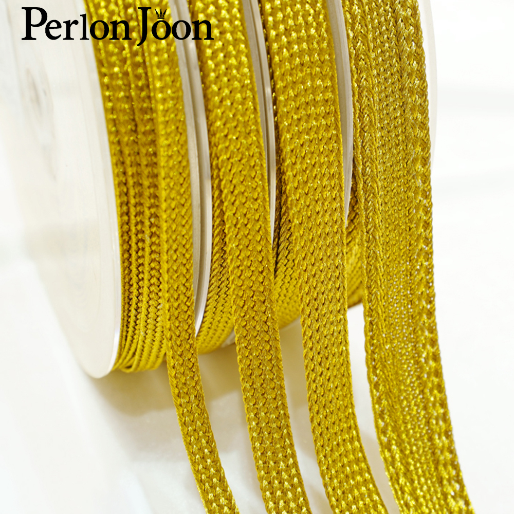10yards Gold  thread strap web - Perlon Strap Woven บทวิจารณ์และราคา