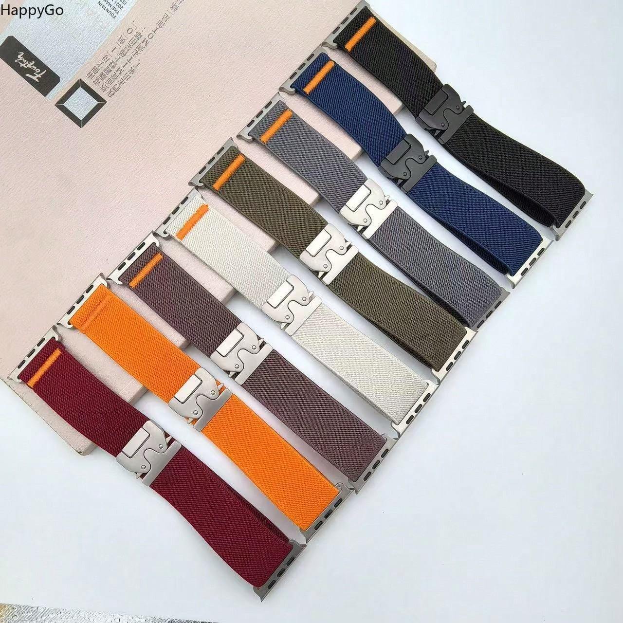 Wide Stretchy Nylon Wrist Stra - Parachute Strap Elastic บทวิจารณ์และราคา