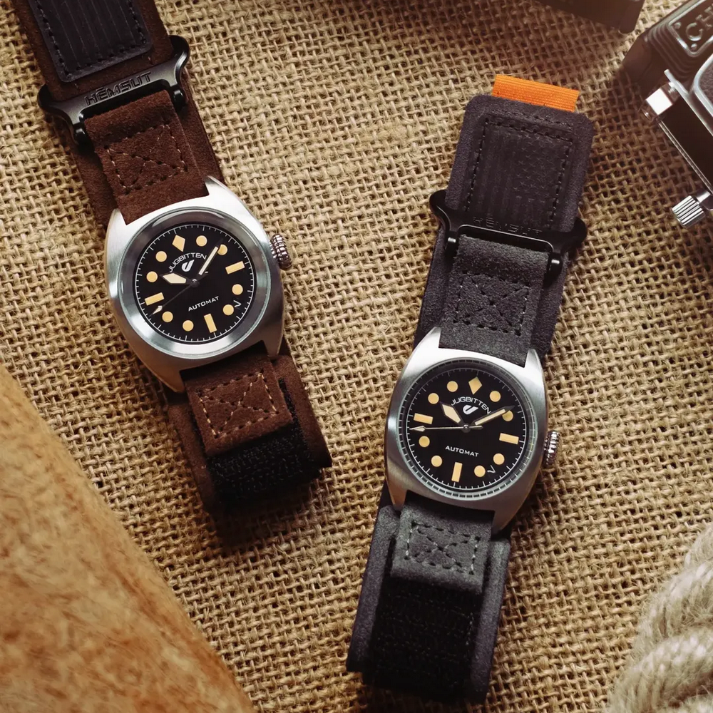 Suede Cowhide Watch Bands Quic - Suede Strap Watch บทวิจารณ์และราคา