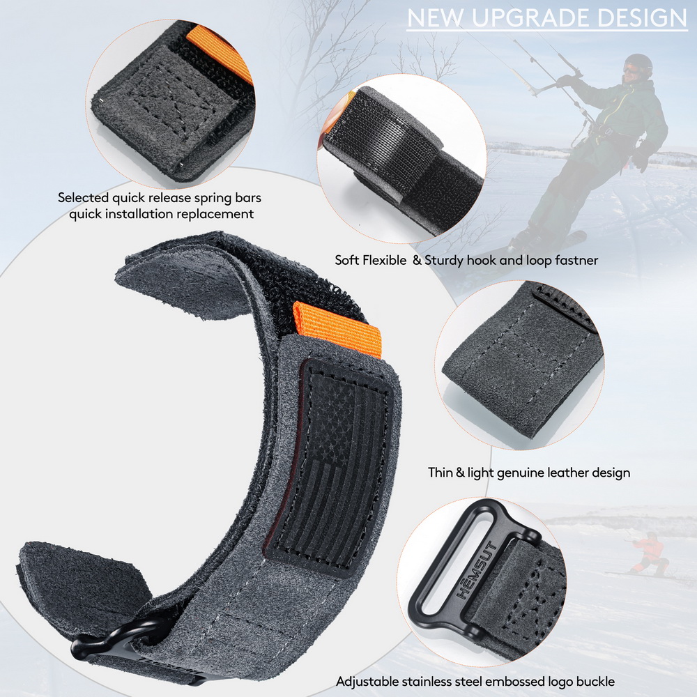 Suede Cowhide Watch Bands Quic - Suede Strap Watch บทวิจารณ์และราคา