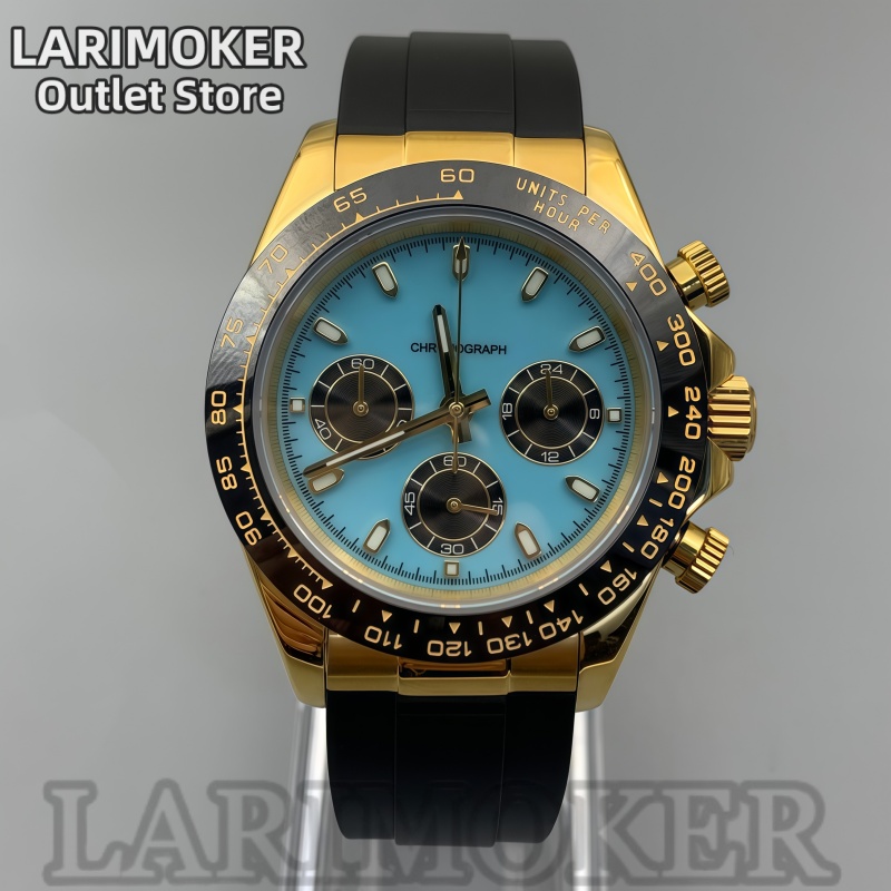 LARIMOKER 39mm Men's Sports Wa - Rubber Strap Diver บทวิจารณ์และราคา