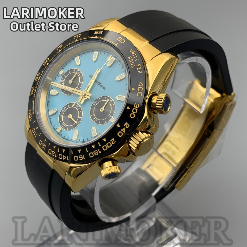 LARIMOKER 39mm Men's Sports Wa - Rubber Strap Diver บทวิจารณ์และราคา