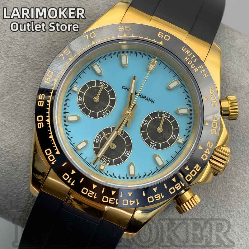 LARIMOKER 39mm Men's Sports Wa - Rubber Strap Diver บทวิจารณ์และราคา