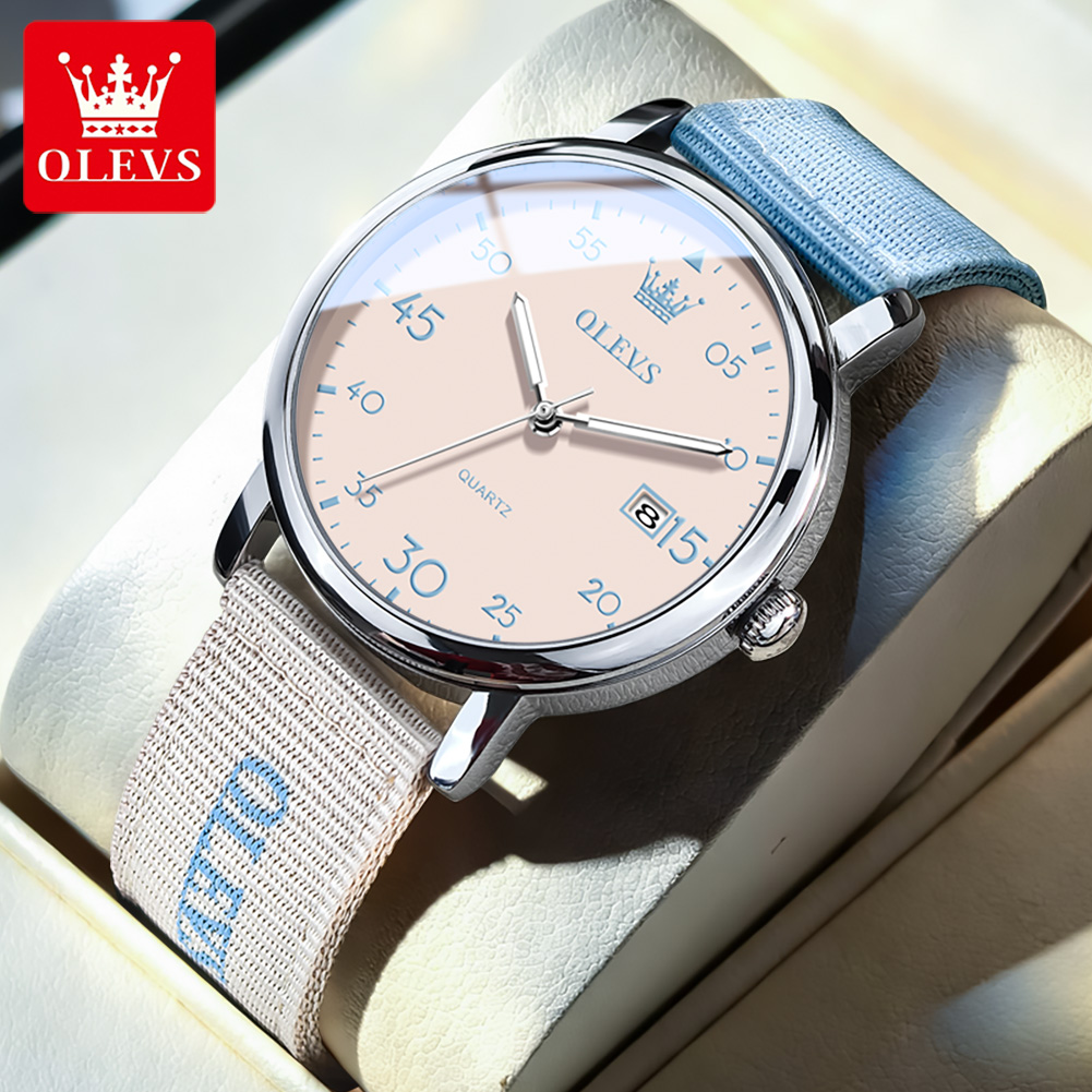 OLEVS Brand New Fashion Retro  - Canvas Strap Watch บทวิจารณ์และราคา